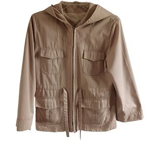 Time Out water repellent utility style jacket  Size 11 tan